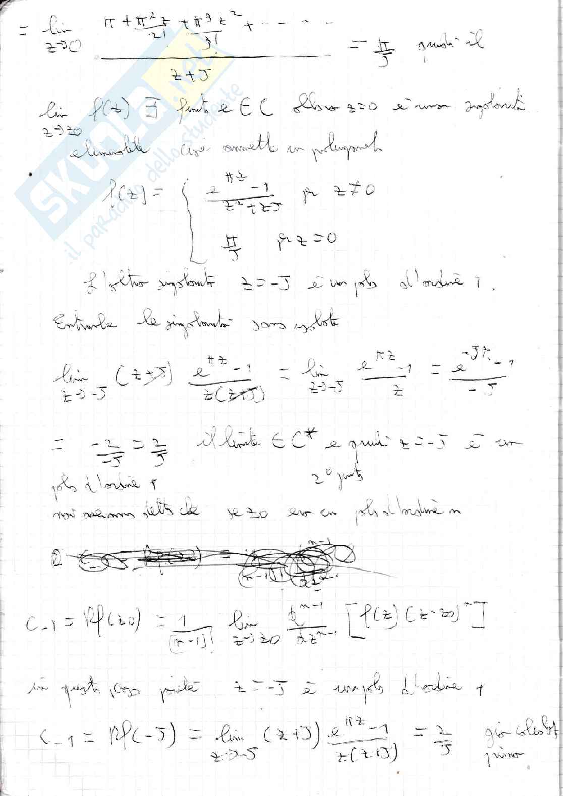 Titolo: Metodi matematici, appunti del corso- Quaderno 2  Pag. 16