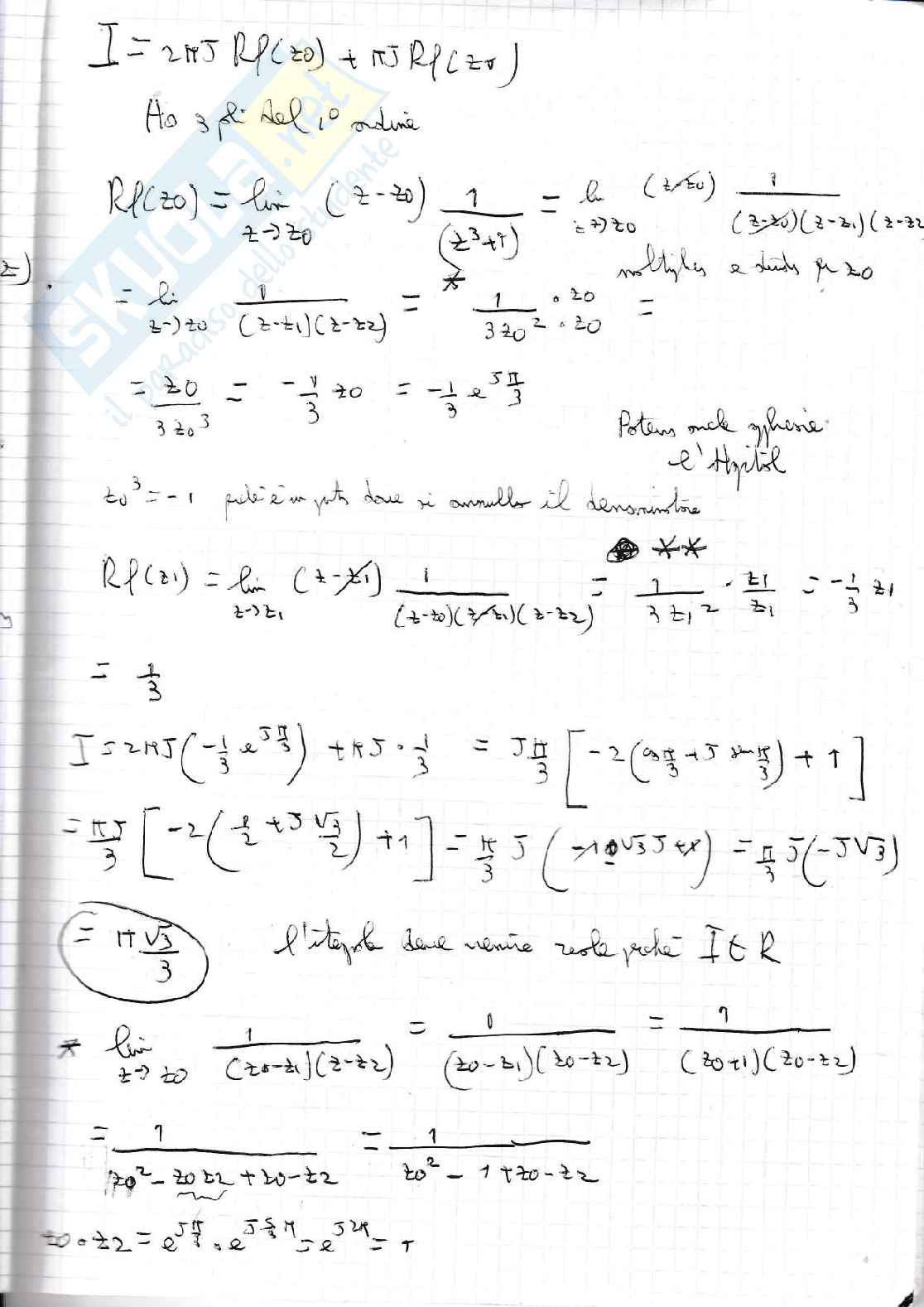 Titolo: Metodi matematici, appunti del corso- Quaderno 2  Pag. 61