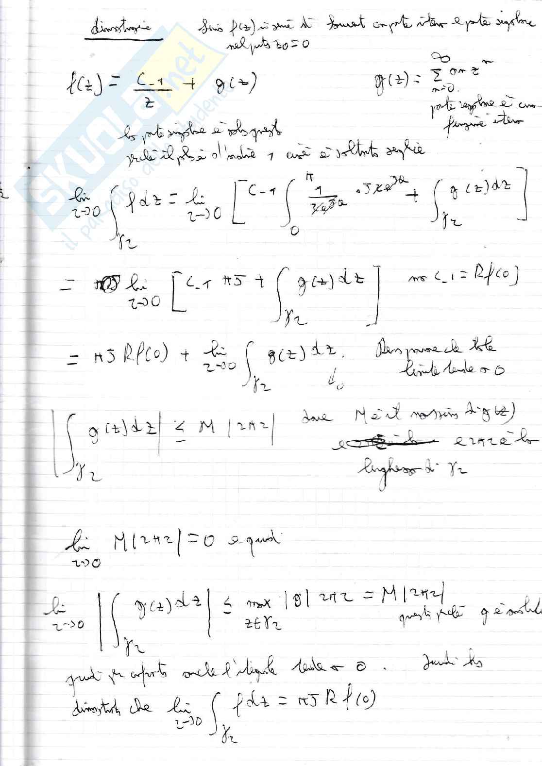 Titolo: Metodi matematici, appunti del corso- Quaderno 2  Pag. 71