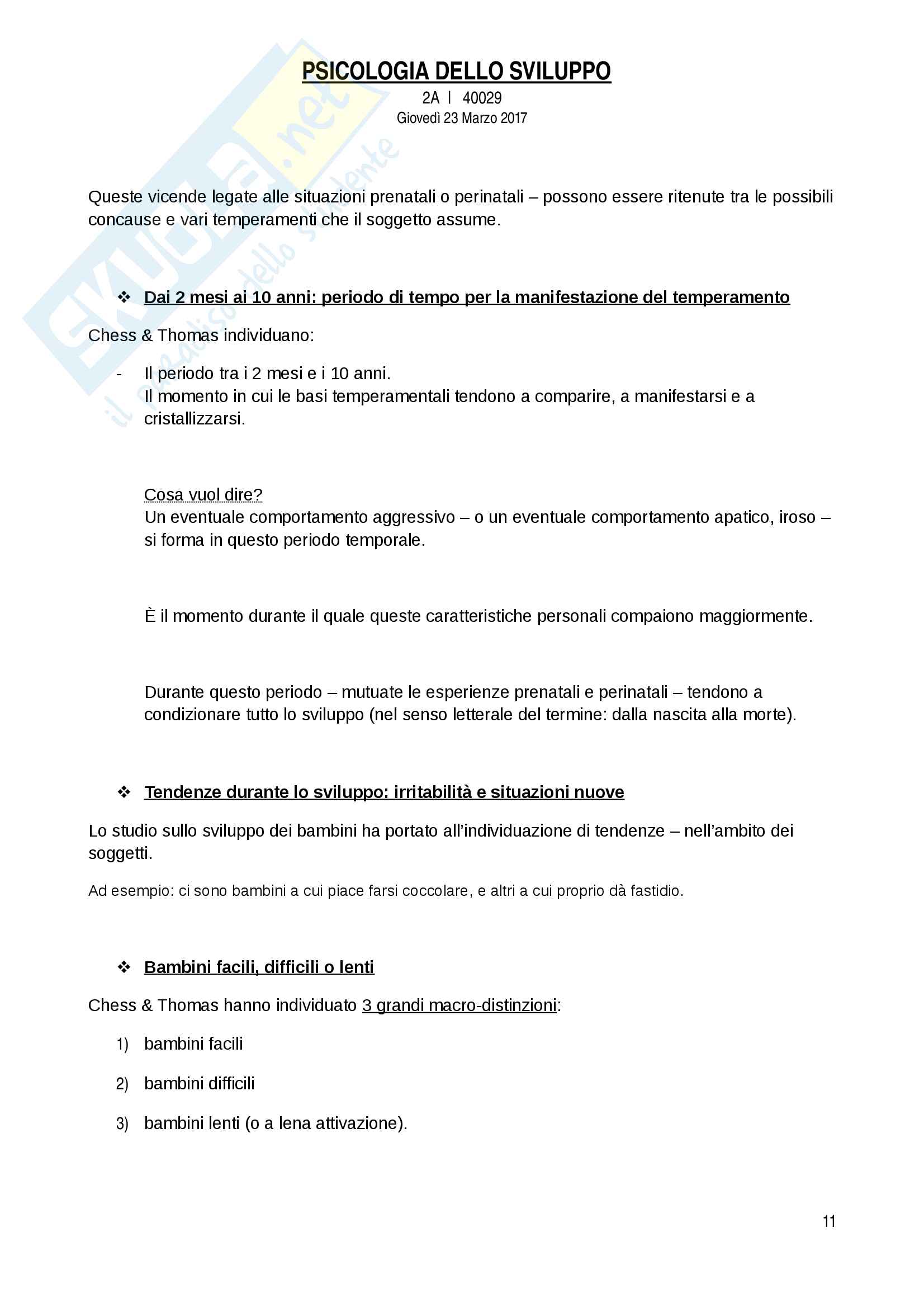 Riassunto di Psicologia dello Sviluppo Pag. 11