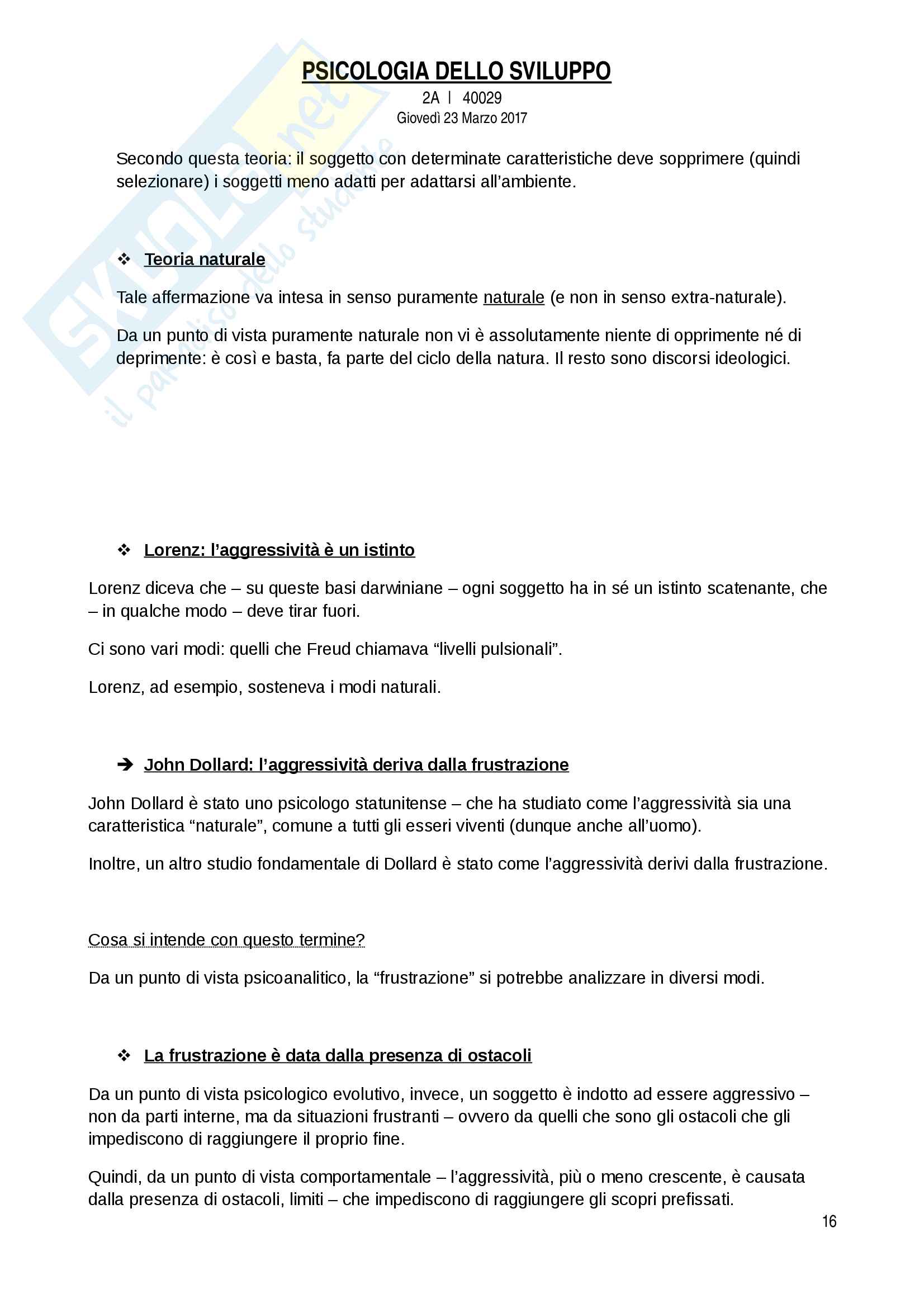 Riassunto di Psicologia dello Sviluppo Pag. 16