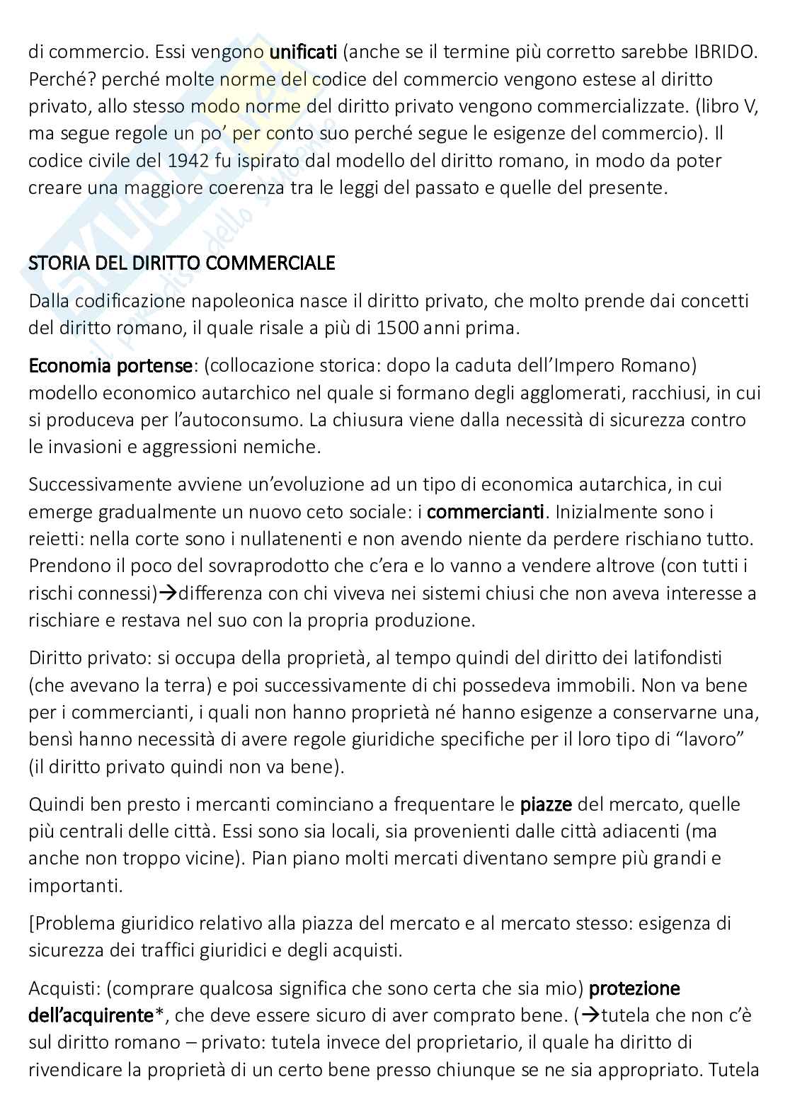 Appunti molto precisi e fatti benissimo, scorrevoli e dettagliati di Elementi di diritto commerciale nell'era digitale Pag. 2