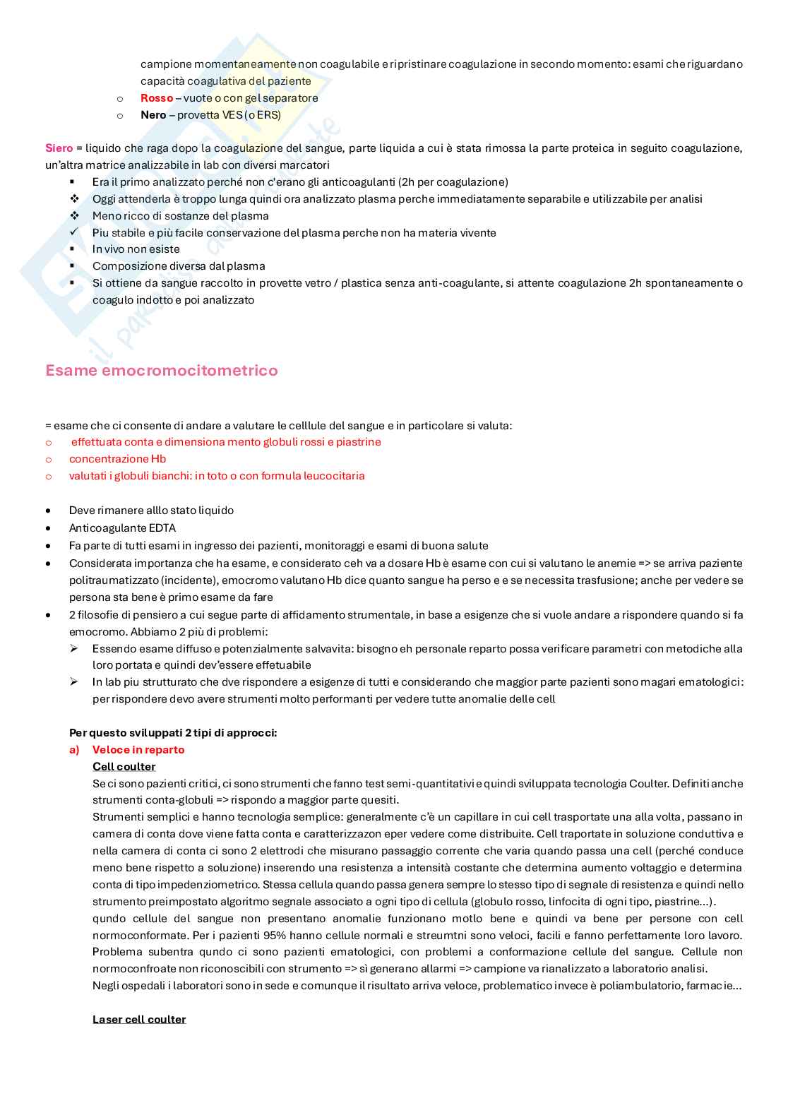Appunti completi di Biochimica clinica e biologia molecolare clinica  Pag. 11