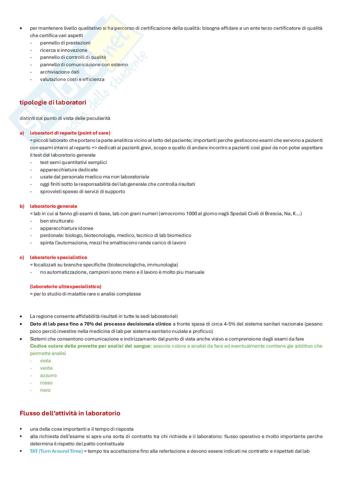 Appunti completi di Biochimica clinica e biologia molecolare clinica  Pag. 2