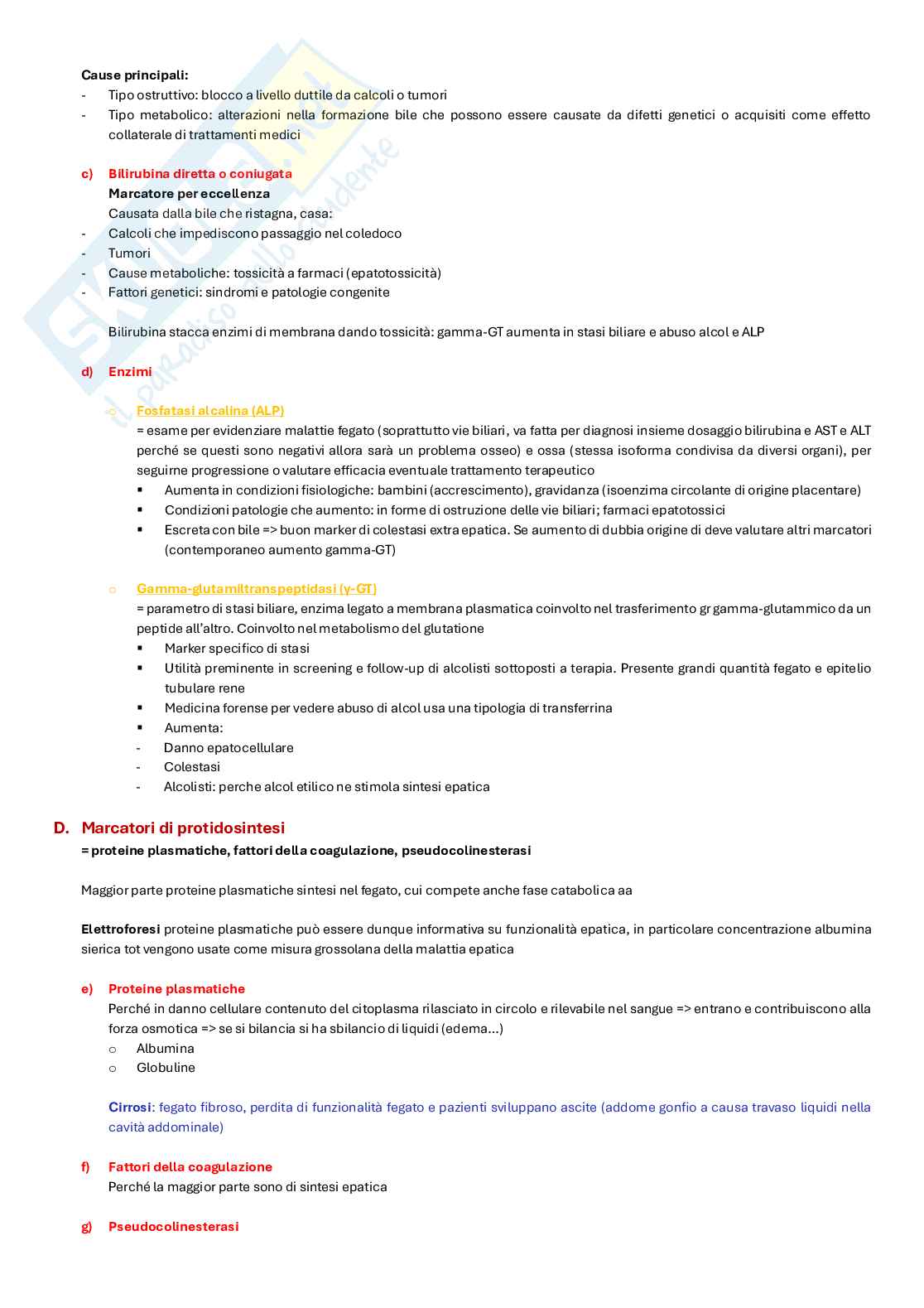 Appunti completi di Biochimica clinica e biologia molecolare clinica  Pag. 51