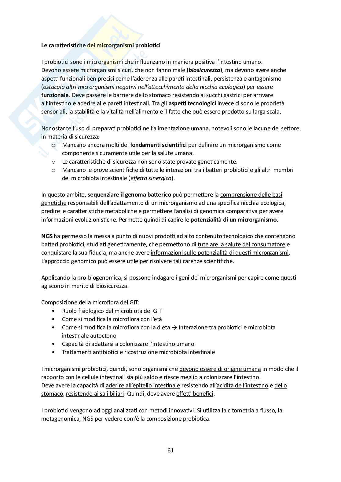 Microbiota umano e metagenomica Pag. 61