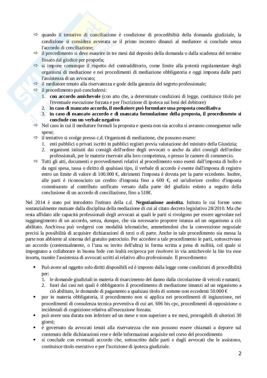 Riassunto esame Diritto processuale civile , Prof. Benussi Silvia, libro consigliato Diritto processuale civile, vol.2, Verde Pag. 2