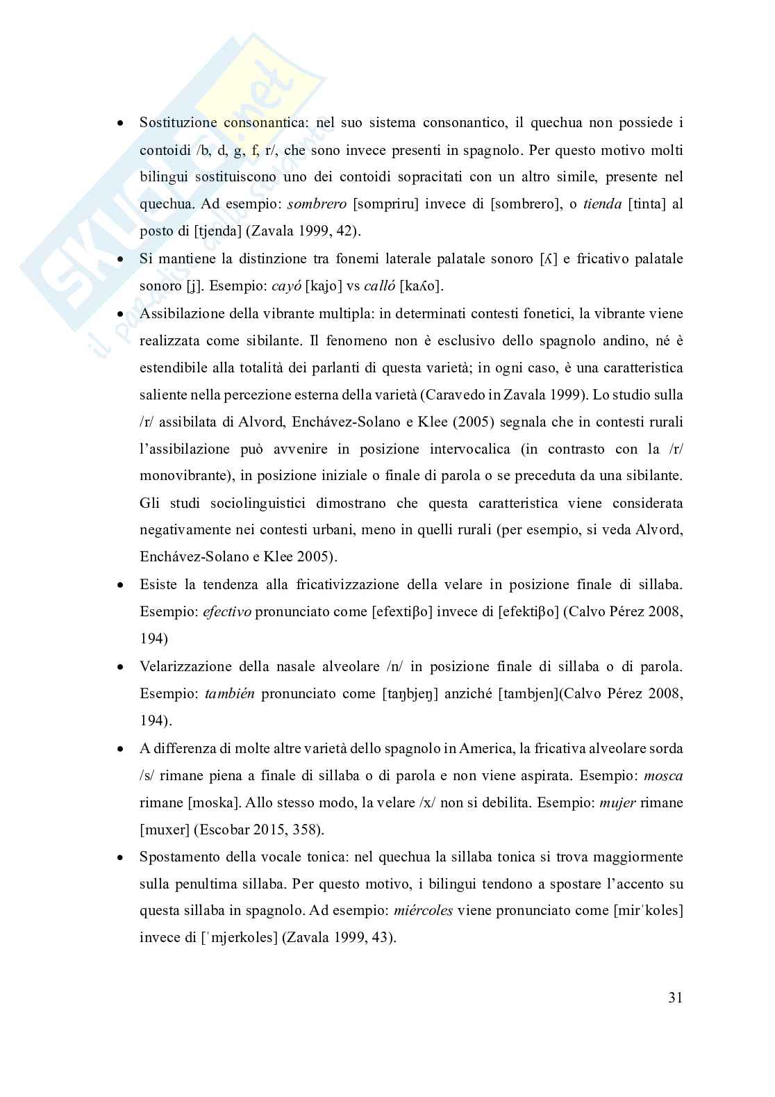 Spagnolo andino peruviano: un'analisi sociolinguistica Pag. 36