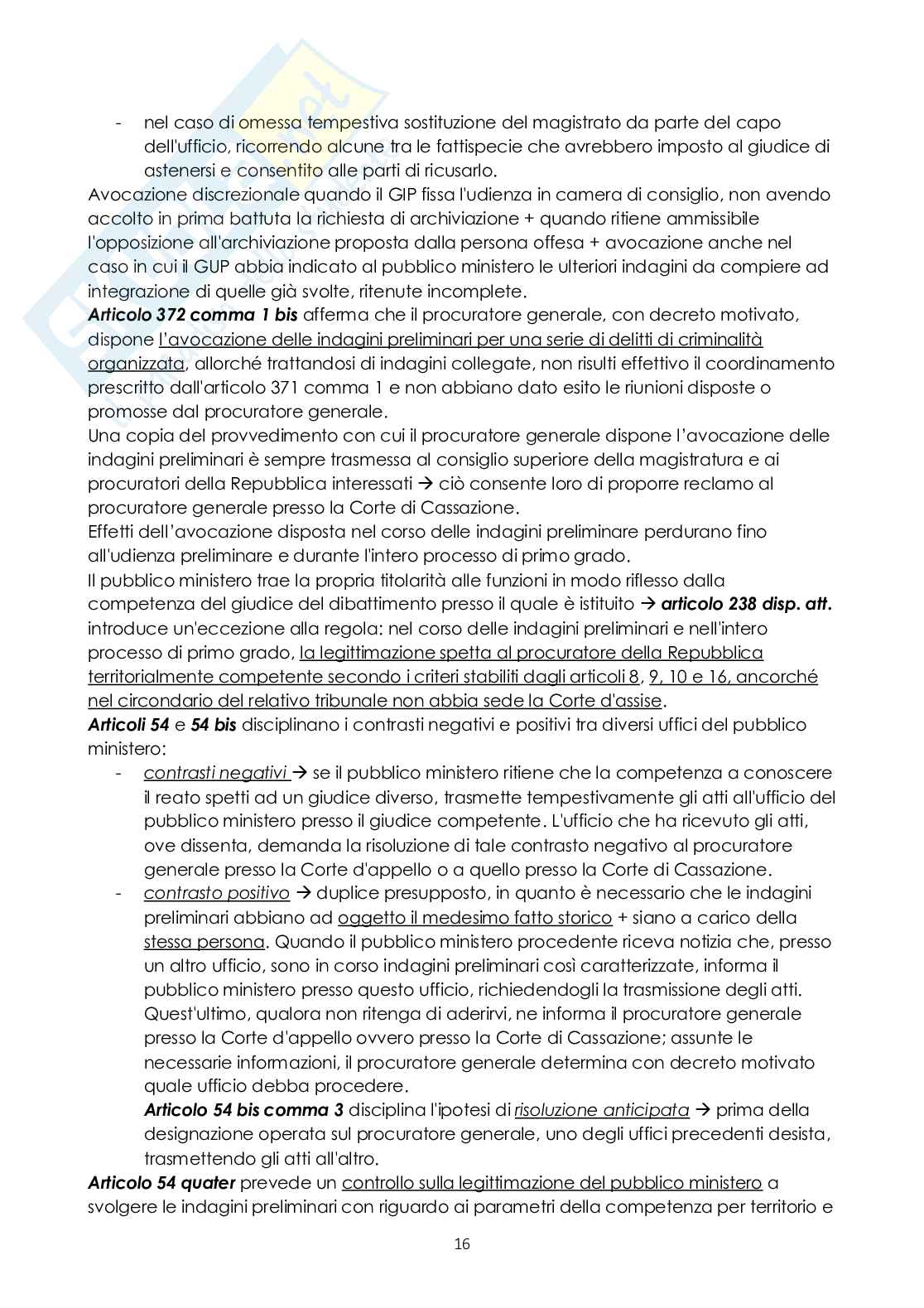 Riassunto esame Diritto processuale penale, Prof. Ruggero Rosa Anna, libro consigliato Compendio di Procedura Penale, Conso Grevi Pag. 16