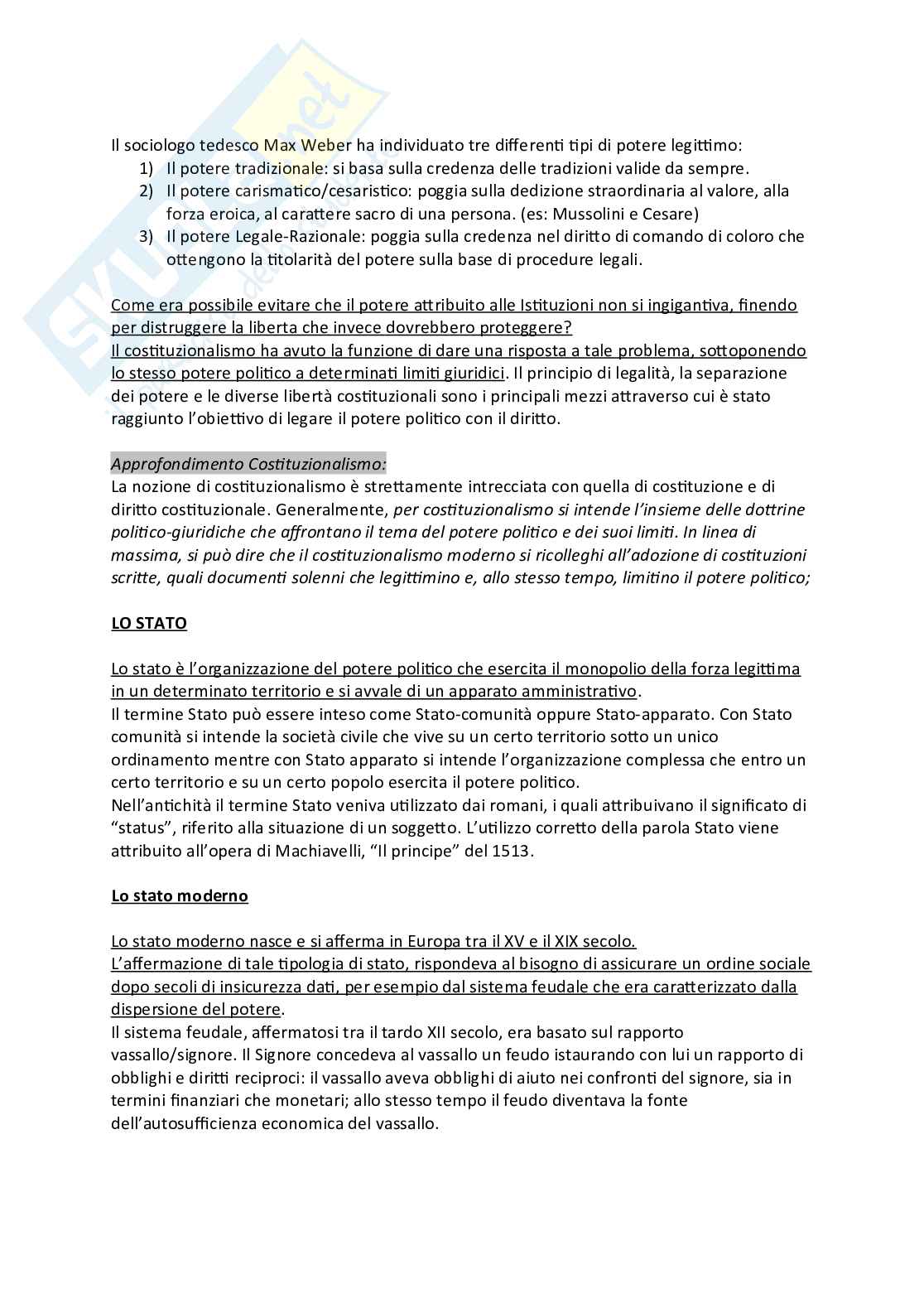 Diritto pubblico esame orale Istituzioni di diritto pubblico Pag. 2