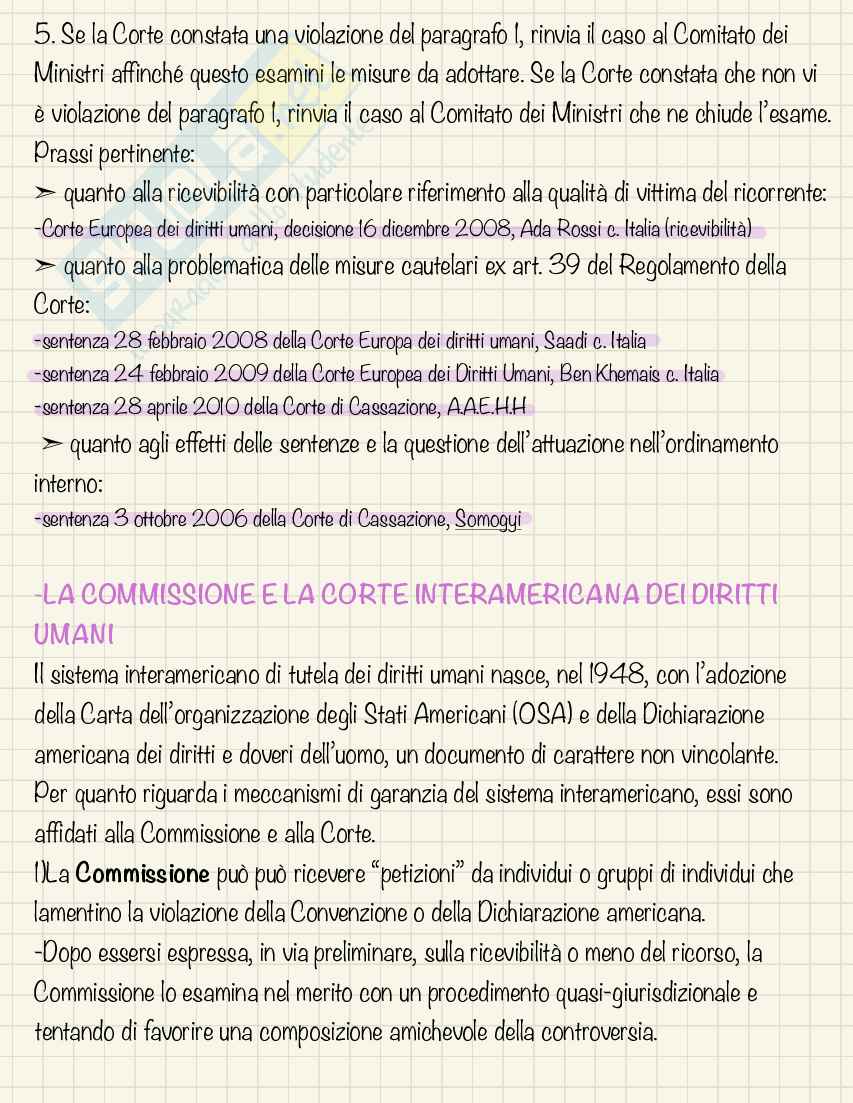 Riassunto esame Diritto internazionale , Prof. Marongiu Buonaiuti Fabrizio, libro consigliato Diritto internazionale , Focarelli Pag. 66