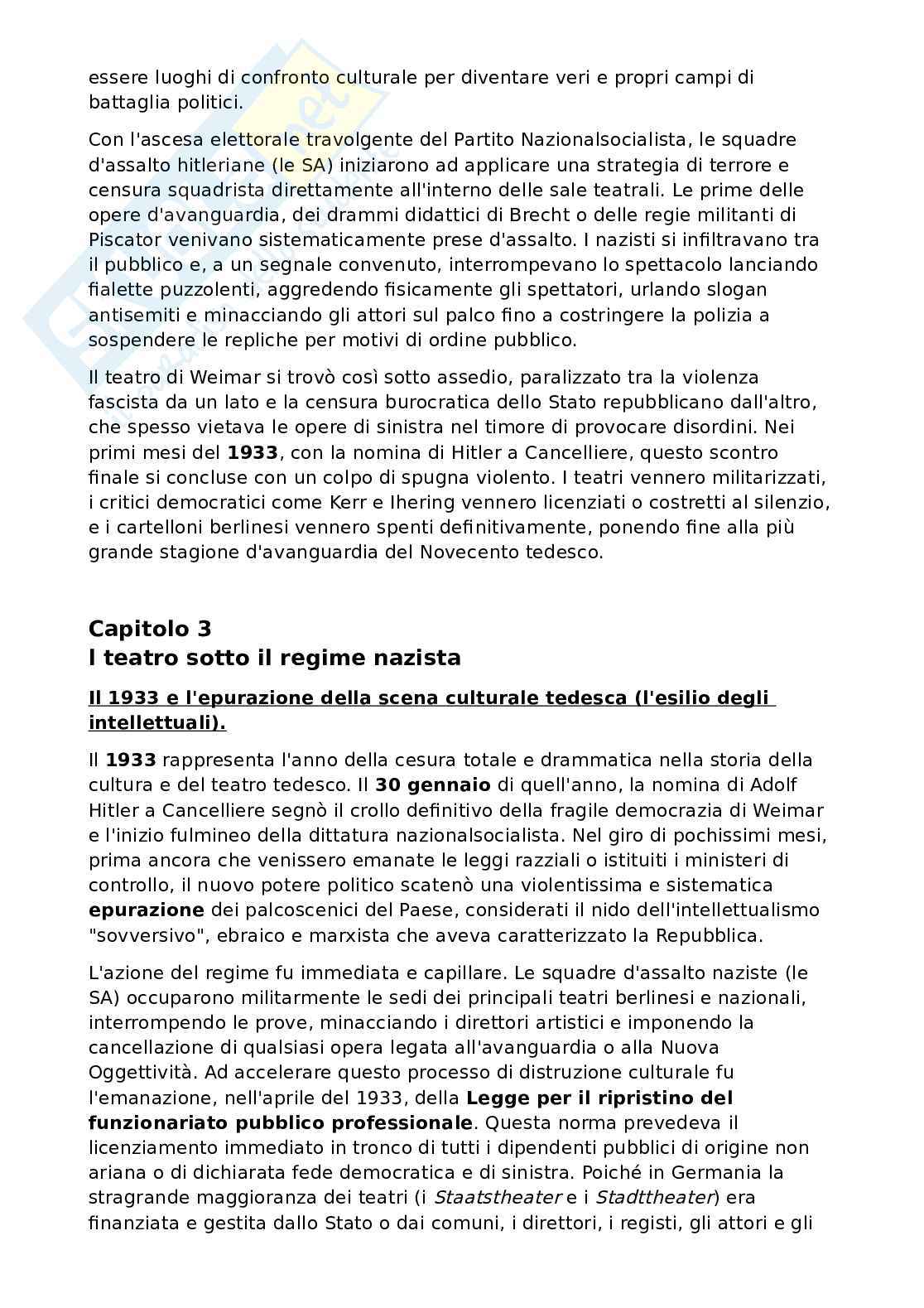 Riassunto esame Letteratura tedesca, Prof. Di Mauro Paola, libro consigliato Il teatro tedesco del Novecento , Scamardi Pag. 16