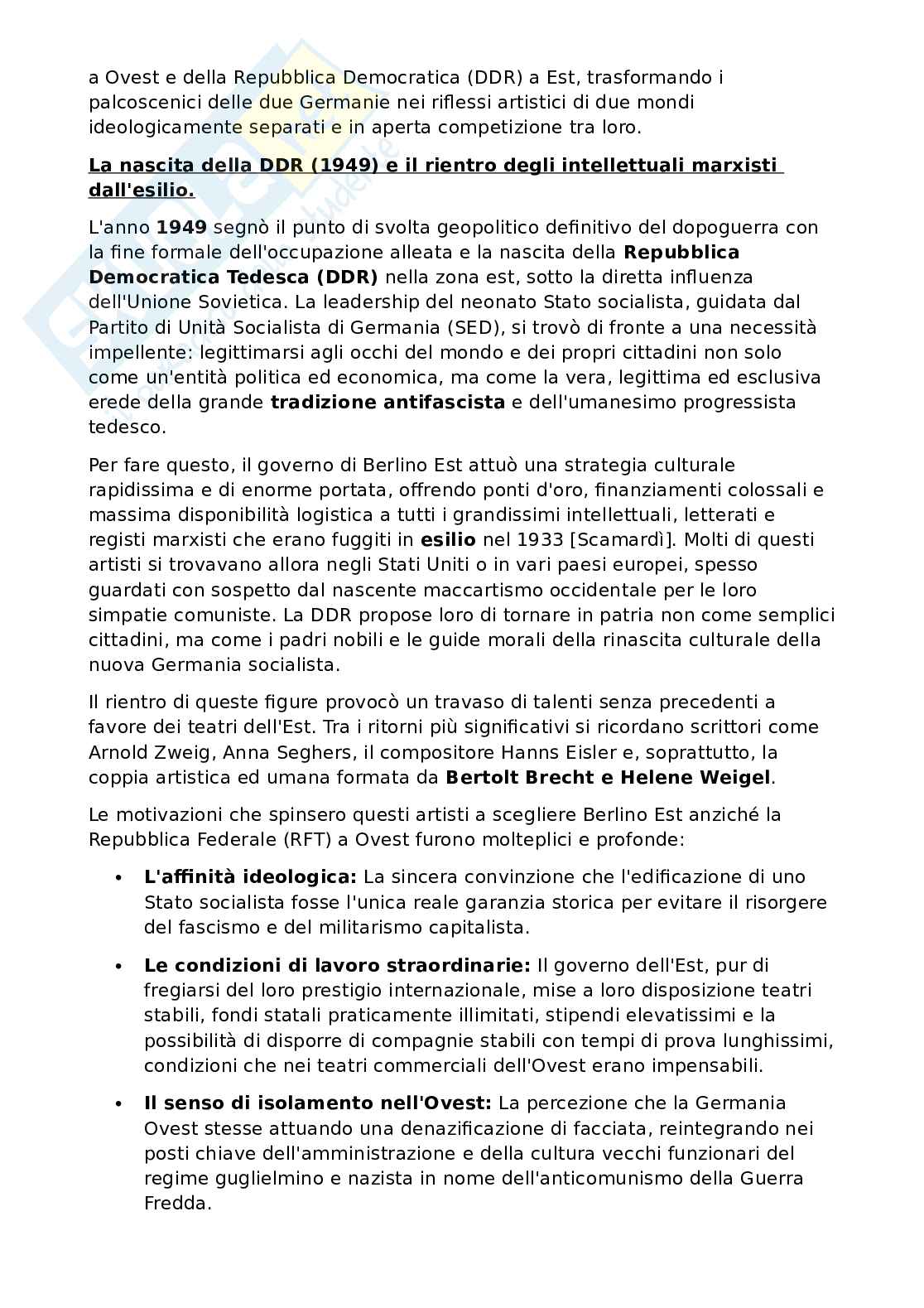 Riassunto esame Letteratura tedesca, Prof. Di Mauro Paola, libro consigliato Il teatro tedesco del Novecento , Scamardi Pag. 26