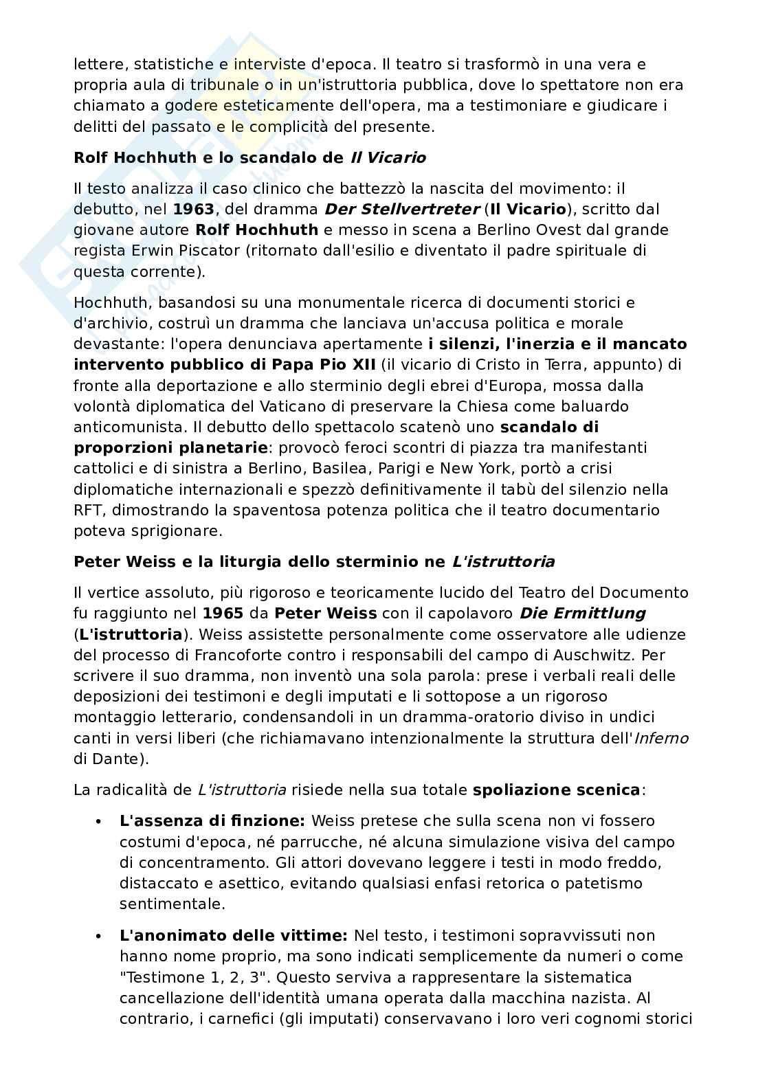 Riassunto esame Letteratura tedesca, Prof. Di Mauro Paola, libro consigliato Il teatro tedesco del Novecento , Scamardi Pag. 36