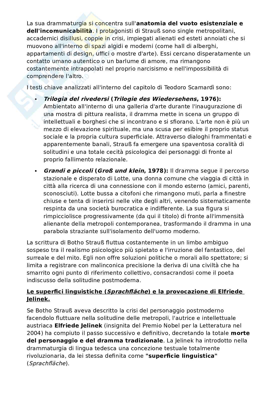 Riassunto esame Letteratura tedesca, Prof. Di Mauro Paola, libro consigliato Il teatro tedesco del Novecento , Scamardi Pag. 41