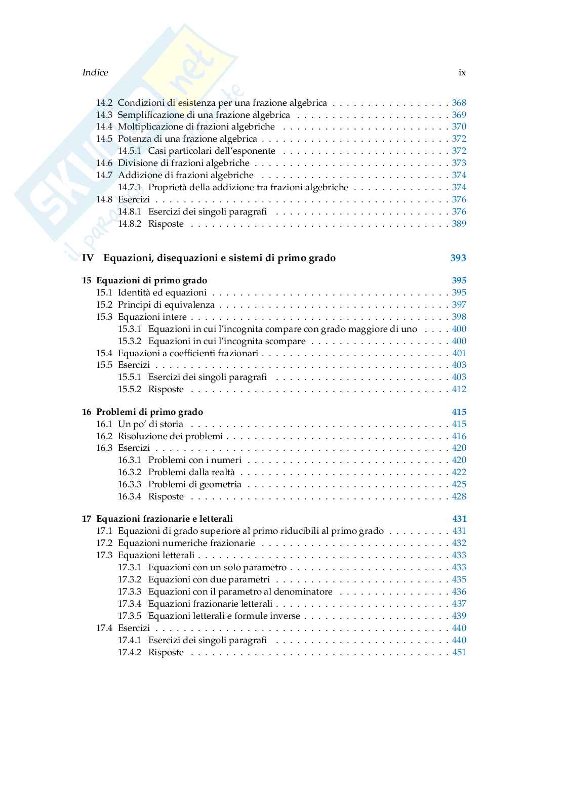 Matematica C3 Algebra 1: manuale completo per il primo anno della secondaria di secondo grado Pag. 11