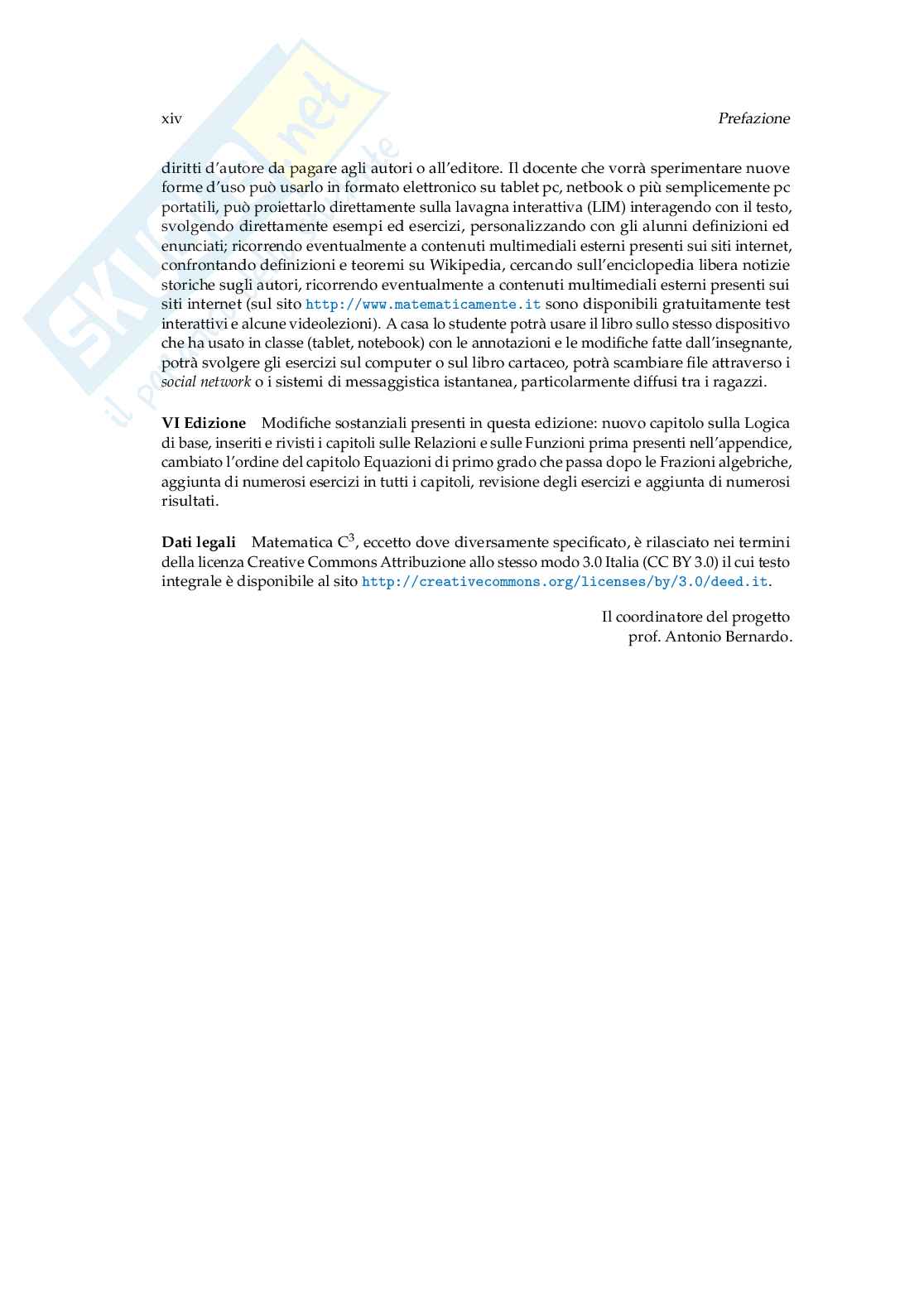 Matematica C3 Algebra 1: manuale completo per il primo anno della secondaria di secondo grado Pag. 16