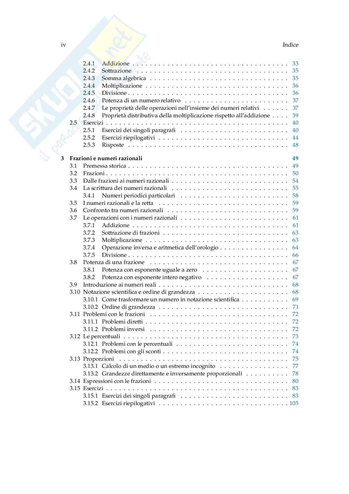 Matematica C3 Algebra 1: manuale completo per il primo anno della secondaria di secondo grado Pag. 6