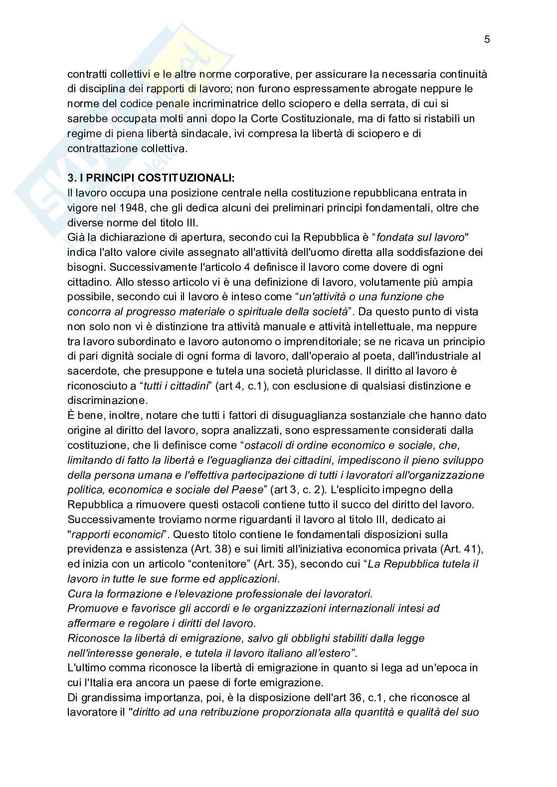 Riassunto esame Diritto del lavoro, Prof. Pisani Carlo, libro consigliato Breviario di diritto del lavoro, Vallebona Pag. 6