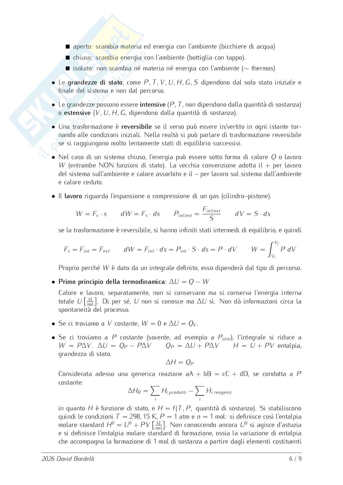 Appunti di Chimica Pag. 6
