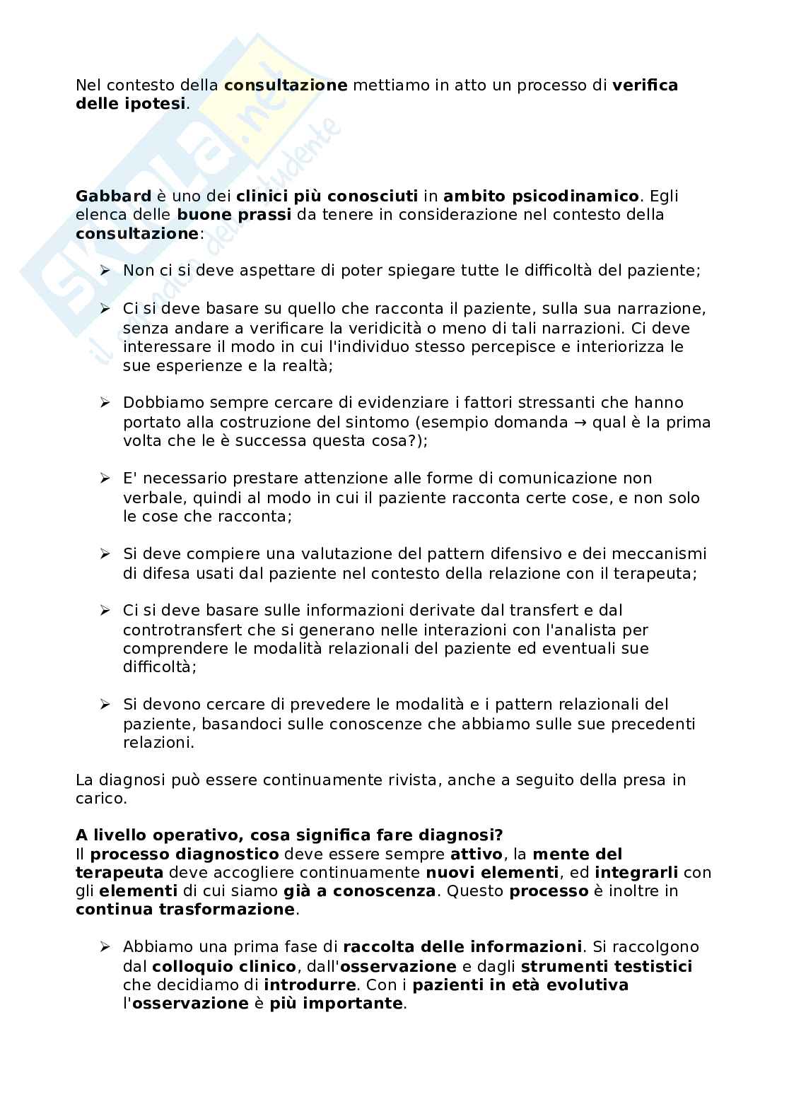 Appunti di Assestment psicodinamico in età evolutiva Pag. 2