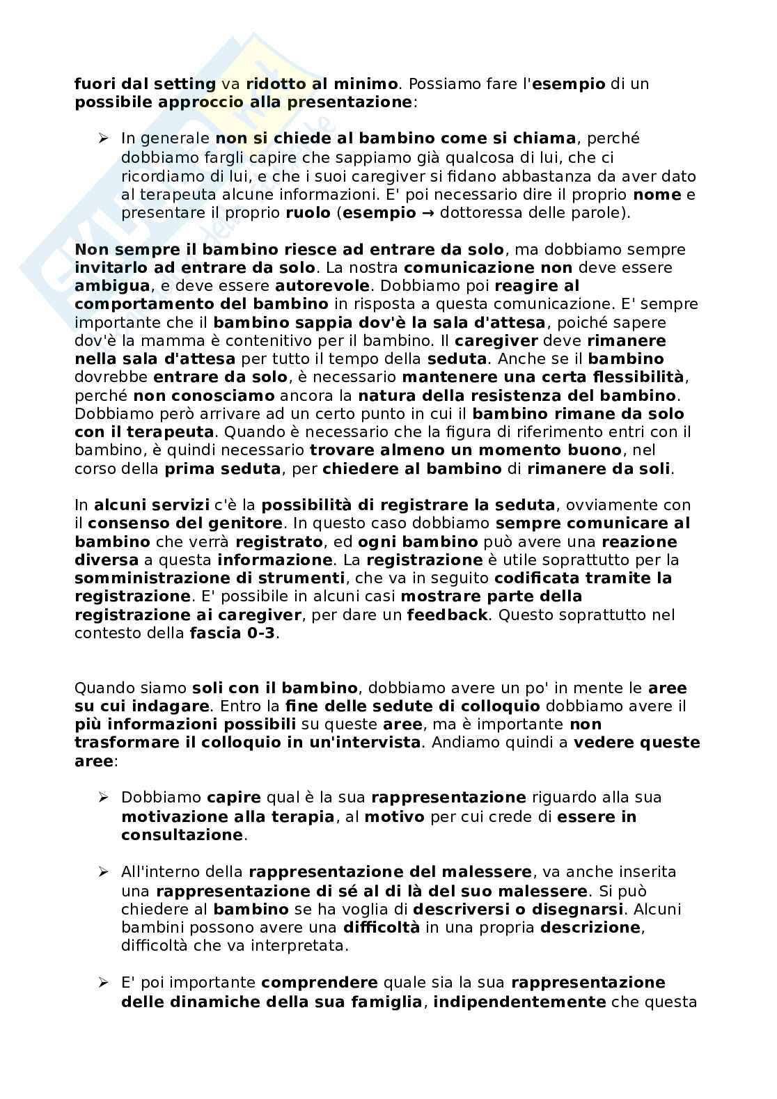 Appunti di Assestment psicodinamico in età evolutiva Pag. 26