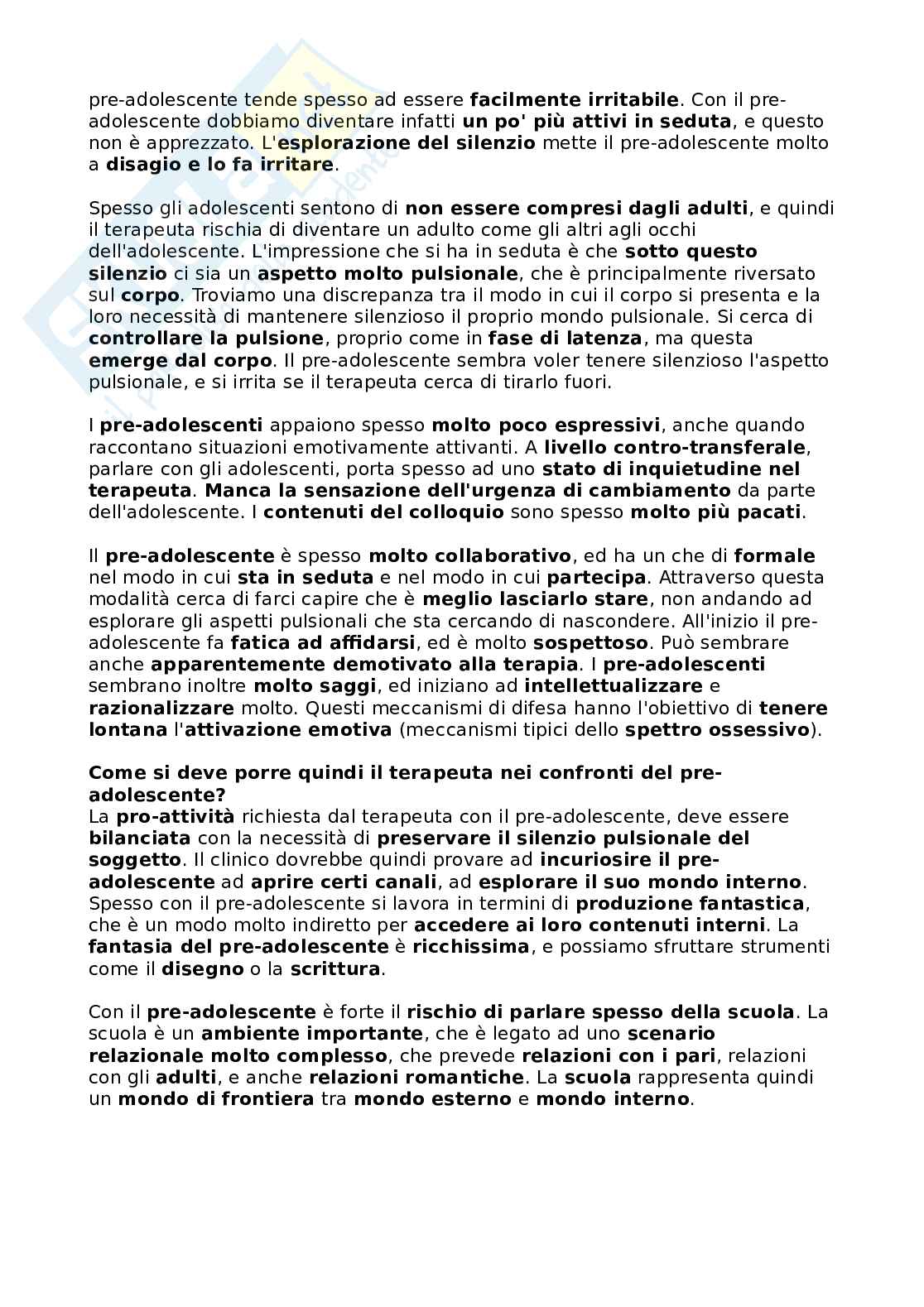 Appunti di Assestment psicodinamico in età evolutiva Pag. 31