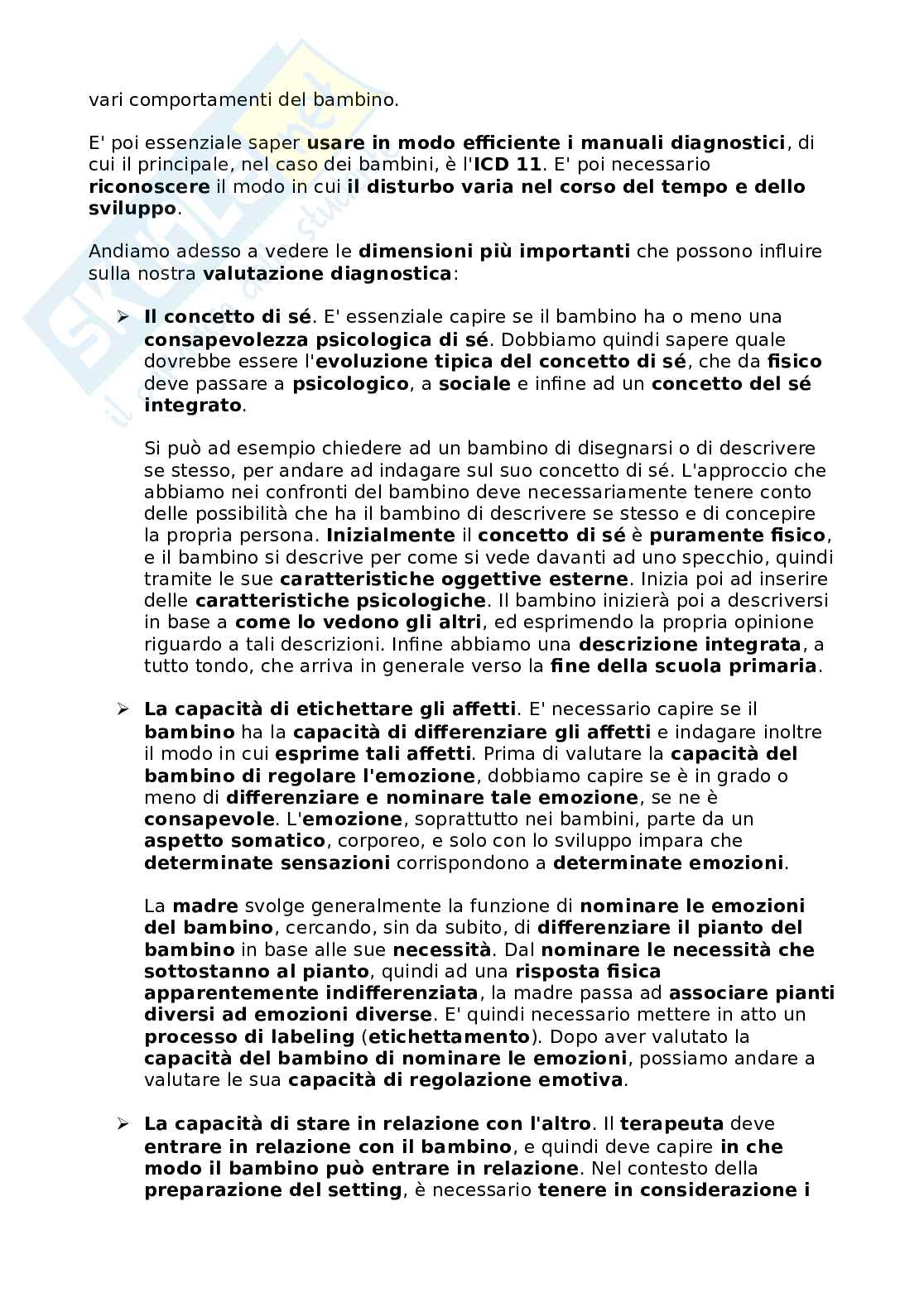 Appunti di Assestment psicodinamico in età evolutiva Pag. 6