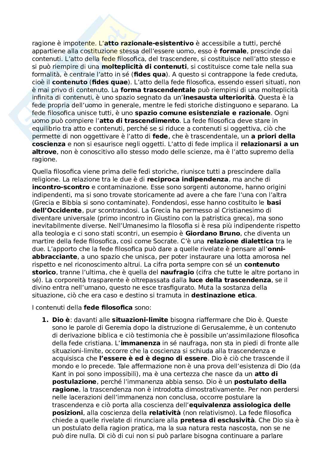 Appunti di filosofia della religione Pag. 16