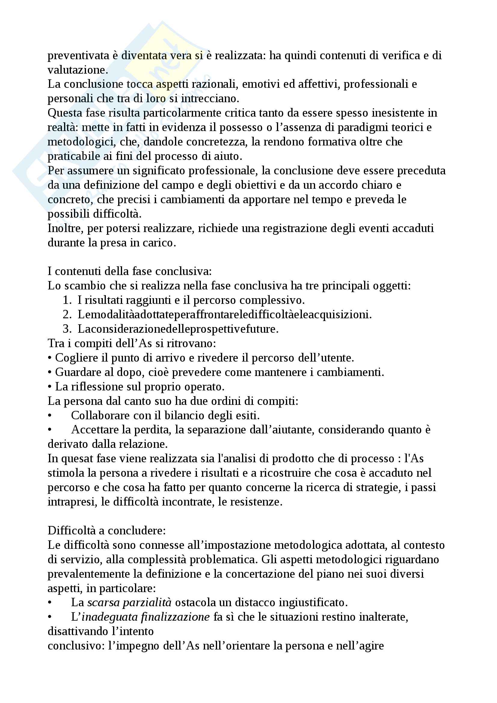 Riassunto esame metodi, prof.  Capra, libro consigliato Le dimensioni dell'intervento sociale, Ferrario Pag. 26