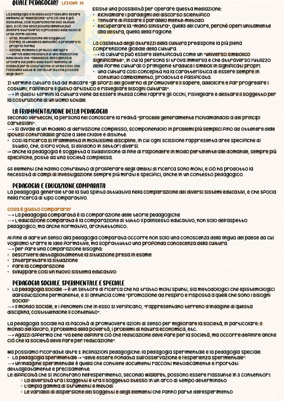 Pedagogia generale e sociale Pag. 21