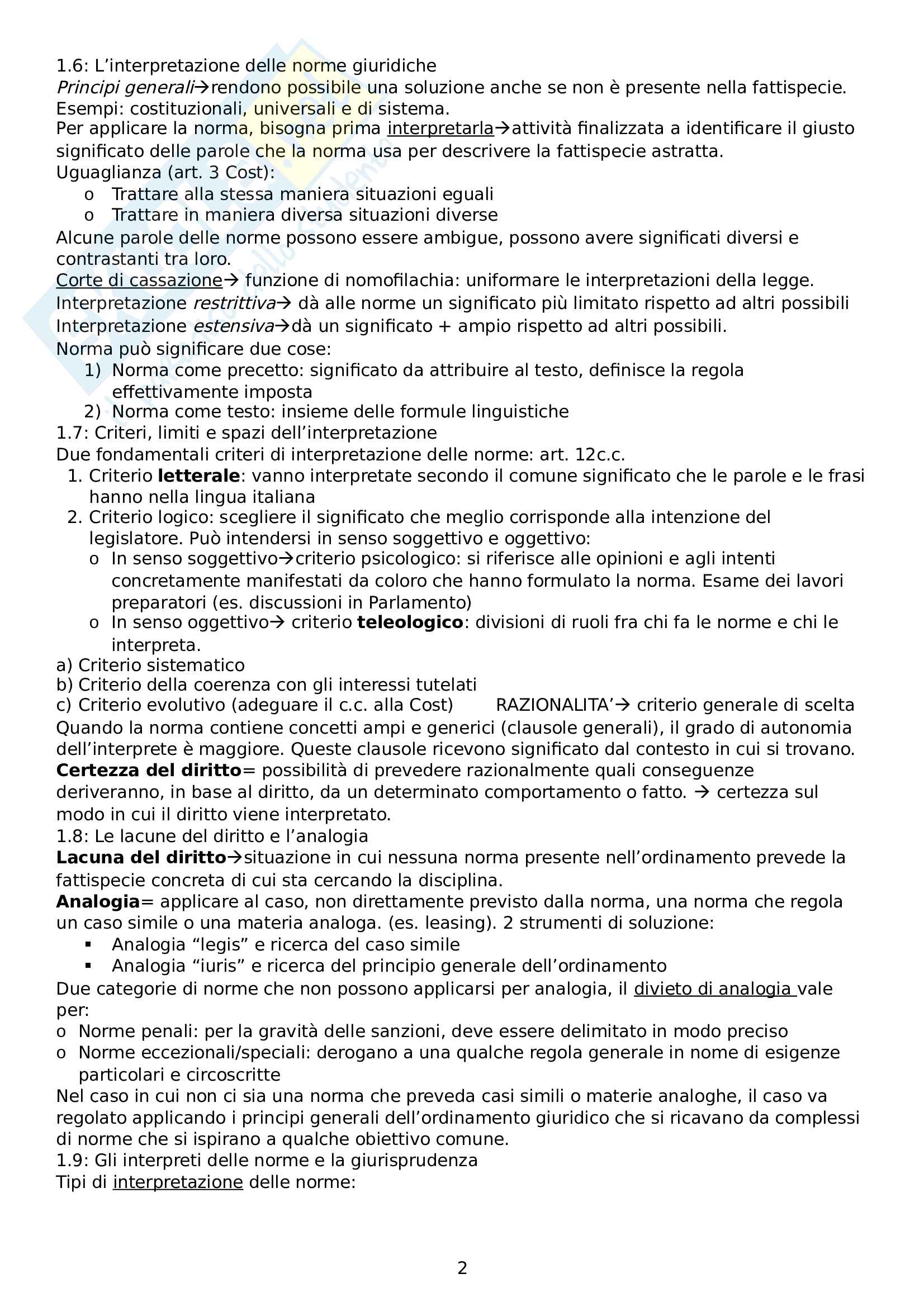 Riassunto esame diritto privato, prof. Camardi, libro consigliato Diritto privato-linee essenziali, Roppo Pag. 2