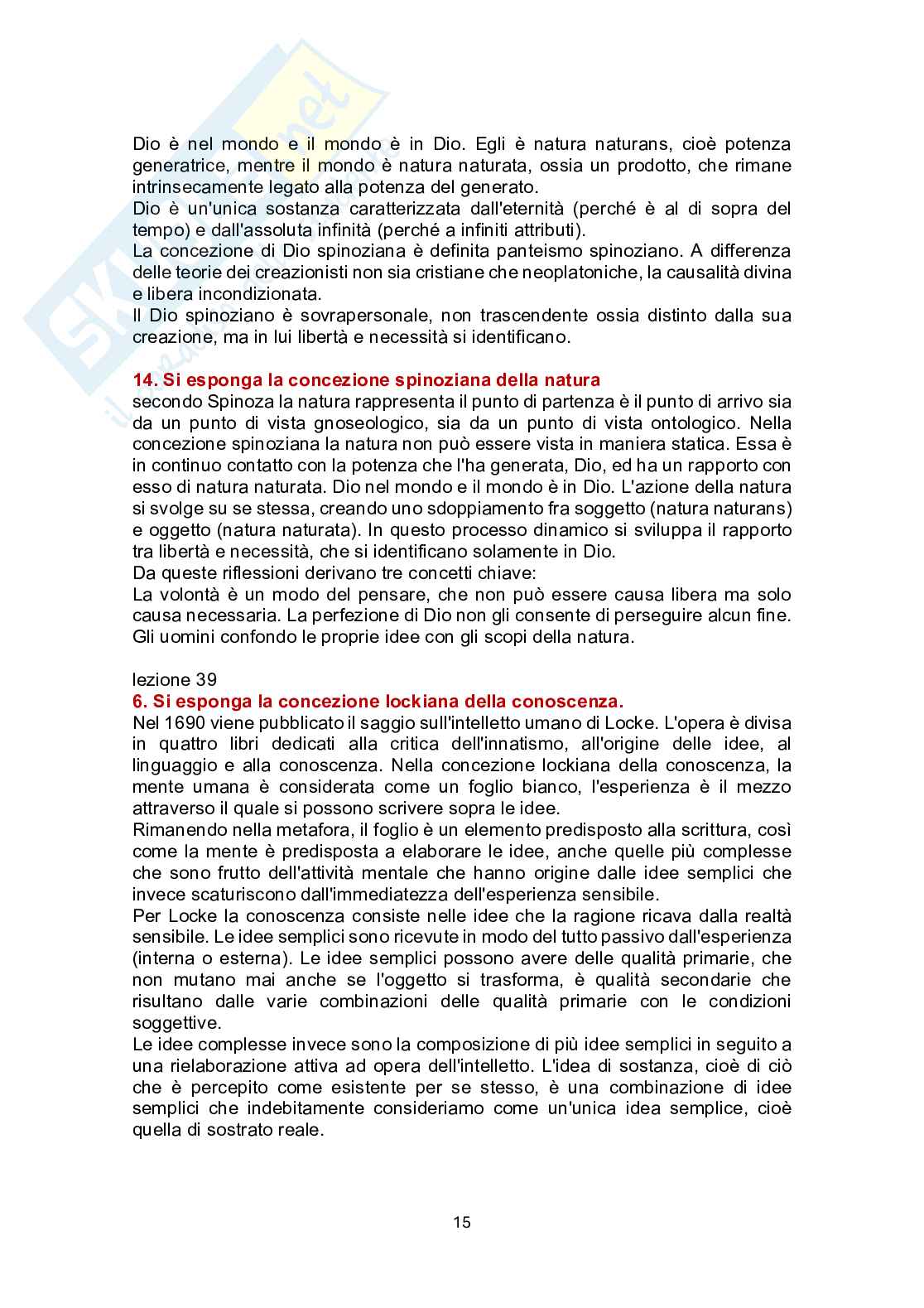 Paniere Storia della filosofia - Risposte aperte - aggiornato (2026) Pag. 16