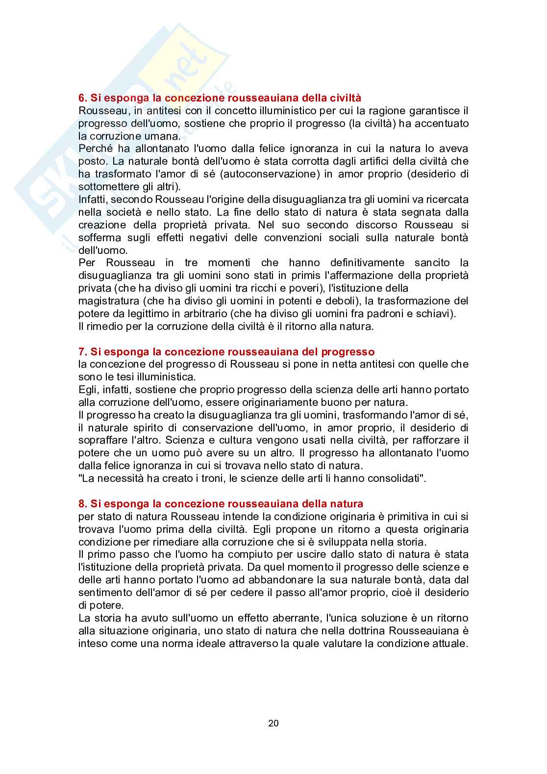 Paniere Storia della filosofia - Risposte aperte - aggiornato (2026) Pag. 21