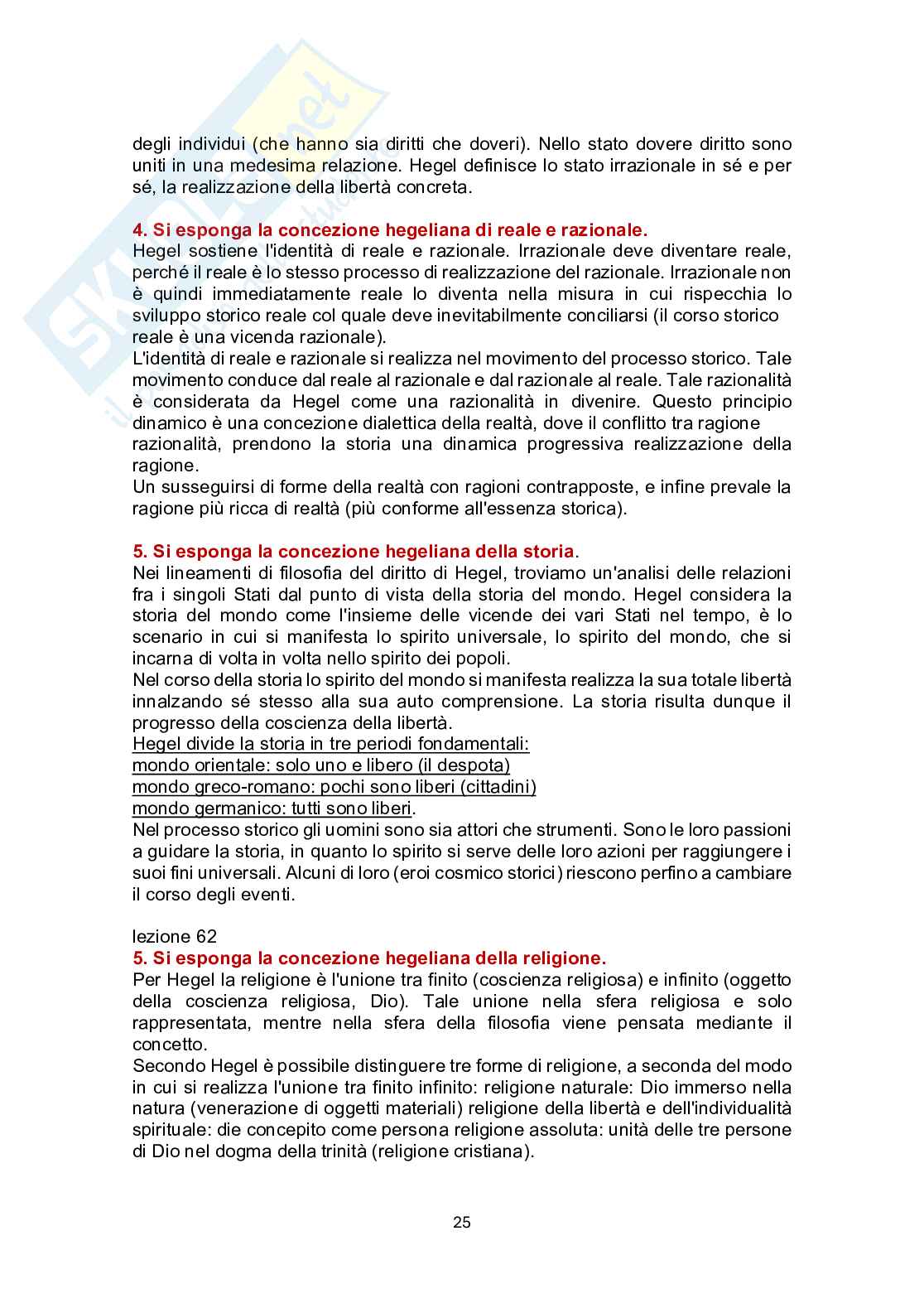 Paniere Storia della filosofia - Risposte aperte - aggiornato (2026) Pag. 26