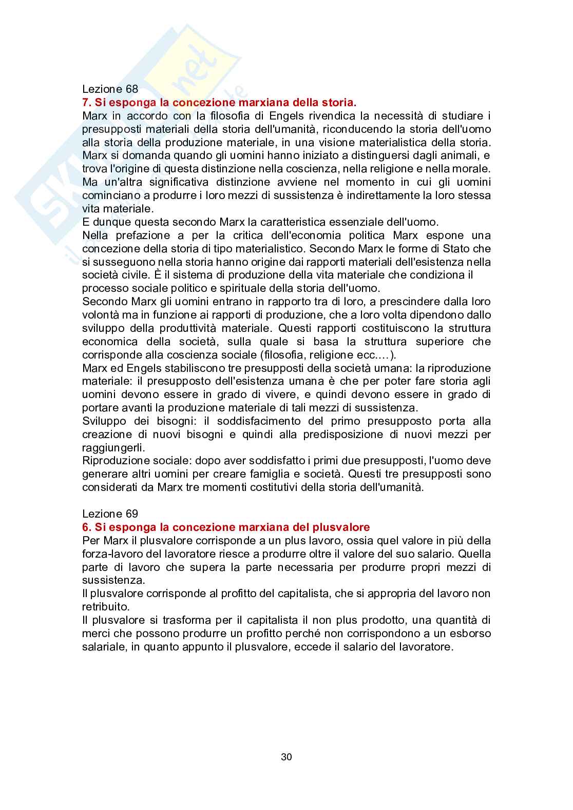Paniere Storia della filosofia - Risposte aperte - aggiornato (2026) Pag. 31