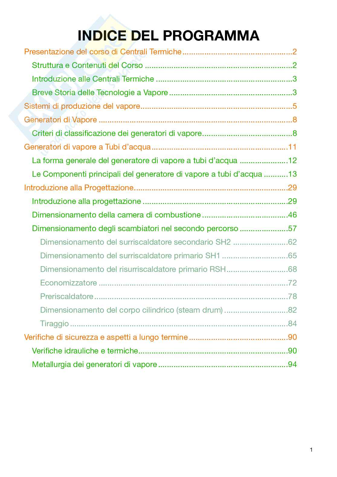Appunti Centrali termiche Pag. 1