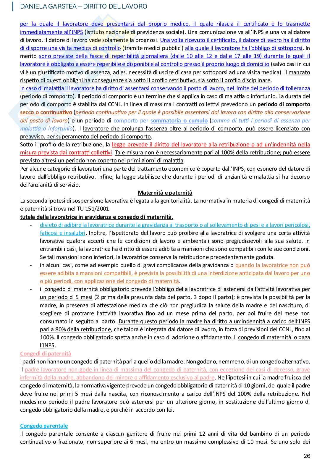Diritto del lavoro Pag. 26