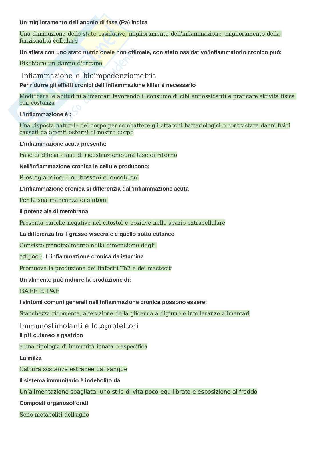 Paniere Il ruolo delle vie aeree nello sport, aggiornato e completo con Extra. In ordine Pag. 11