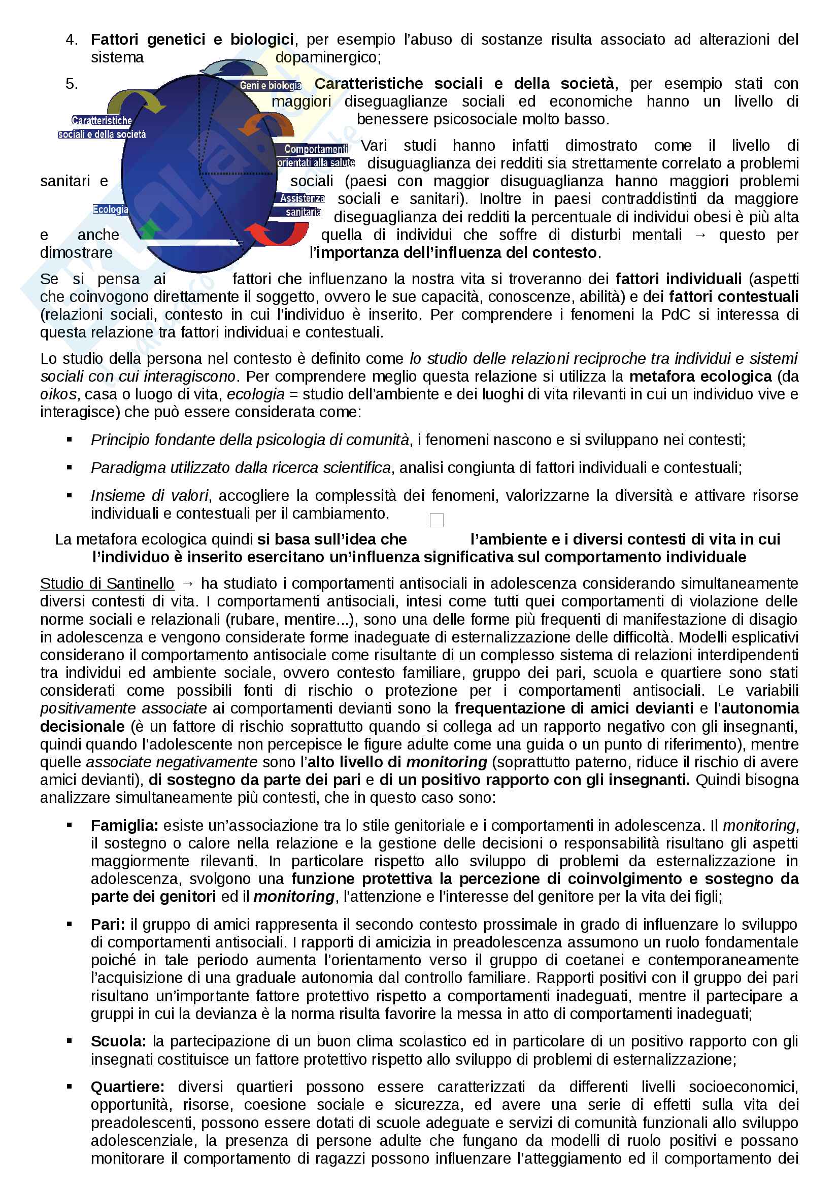 Riassunto esame Psicologia di Comunità, prof. Vieno, libro consigliato "Fondamenti di psicologia di comunità", Santinello Pag. 11