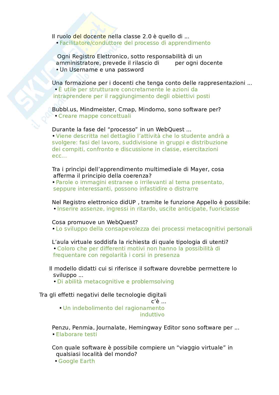 Nuovo EIPASS Teacher - Modulo 4: Approfondimenti e Risorse Didattiche. Aggiornato e completo con EXTRA. In ordine. Pag. 16