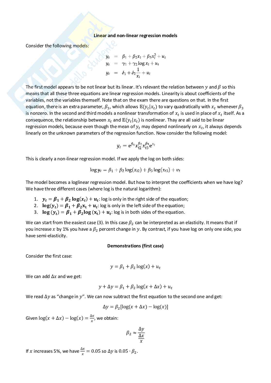 Applied econometrics - Appunti completi (ENG) Pag. 11