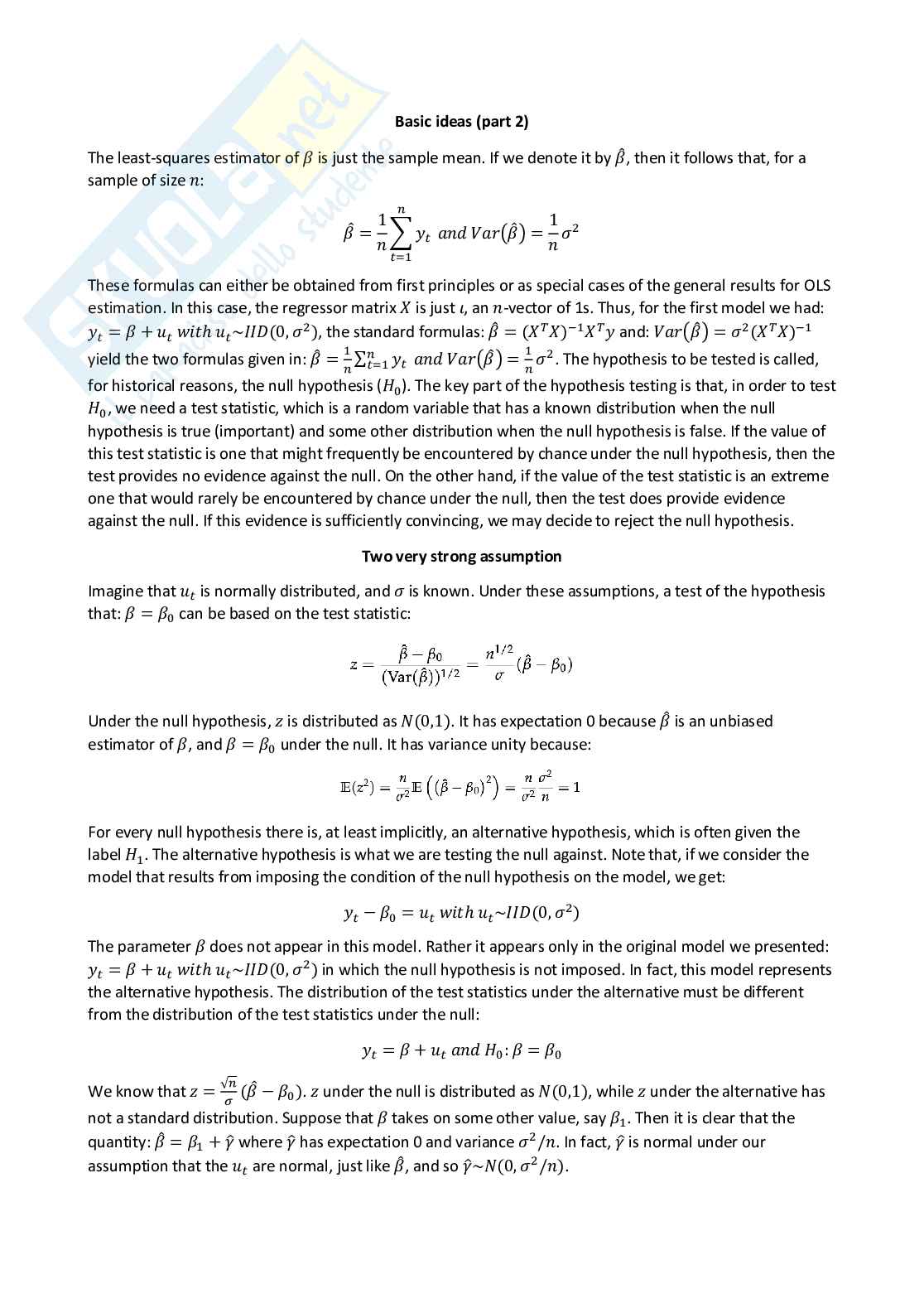Applied econometrics - Appunti completi (ENG) Pag. 46