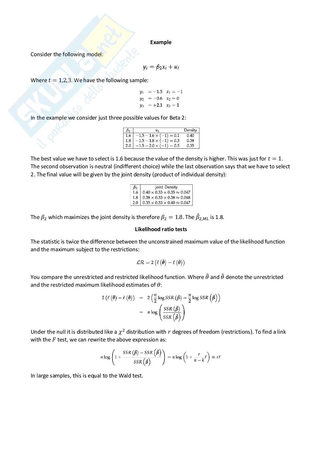 Applied econometrics - Appunti completi (ENG) Pag. 71