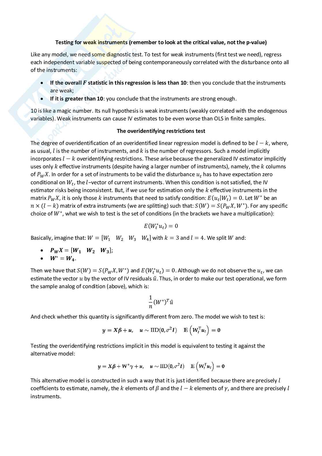 Applied econometrics - Appunti completi (ENG) Pag. 81