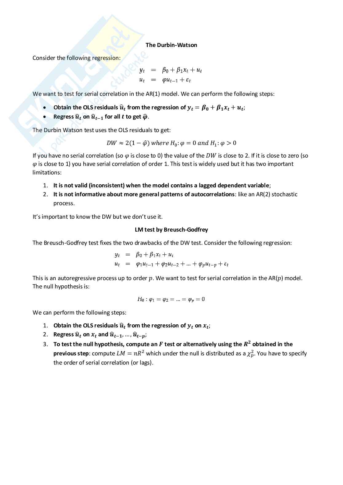 Applied econometrics - Appunti completi (ENG) Pag. 91