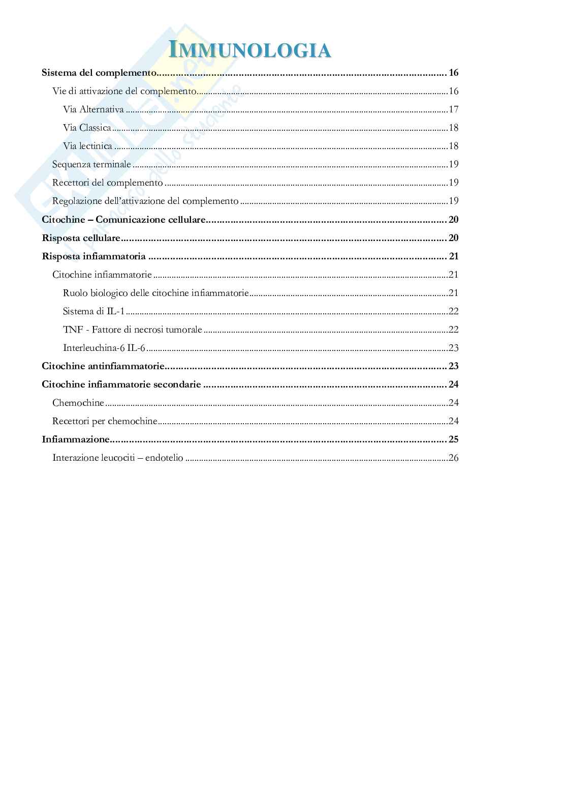 Road to Exam - Immunologia Pag. 2