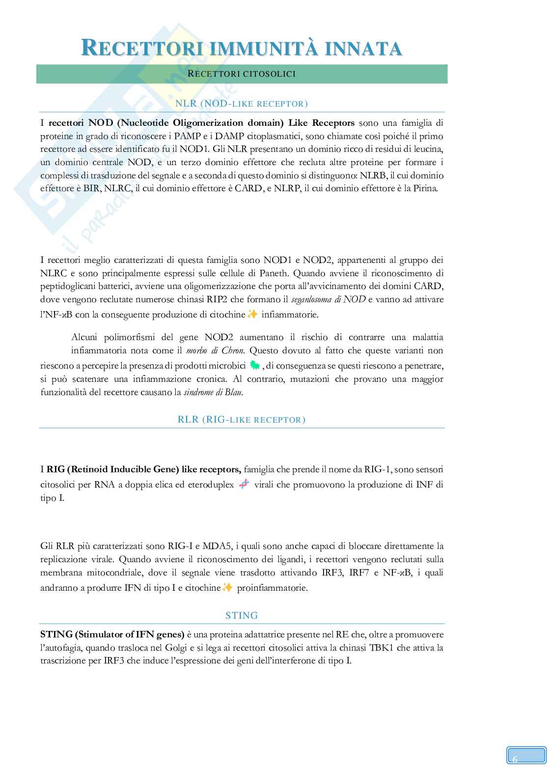 Road to Exam - Immunologia Pag. 6