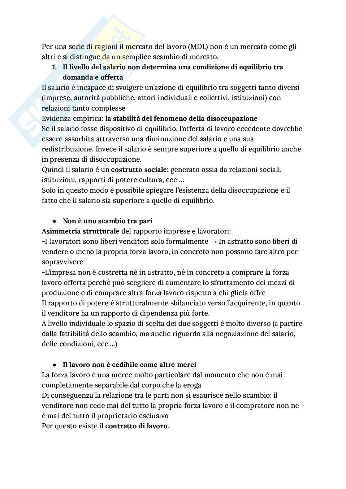Appunti di Sociologia del lavoro e dell’organizzazione Pag. 56