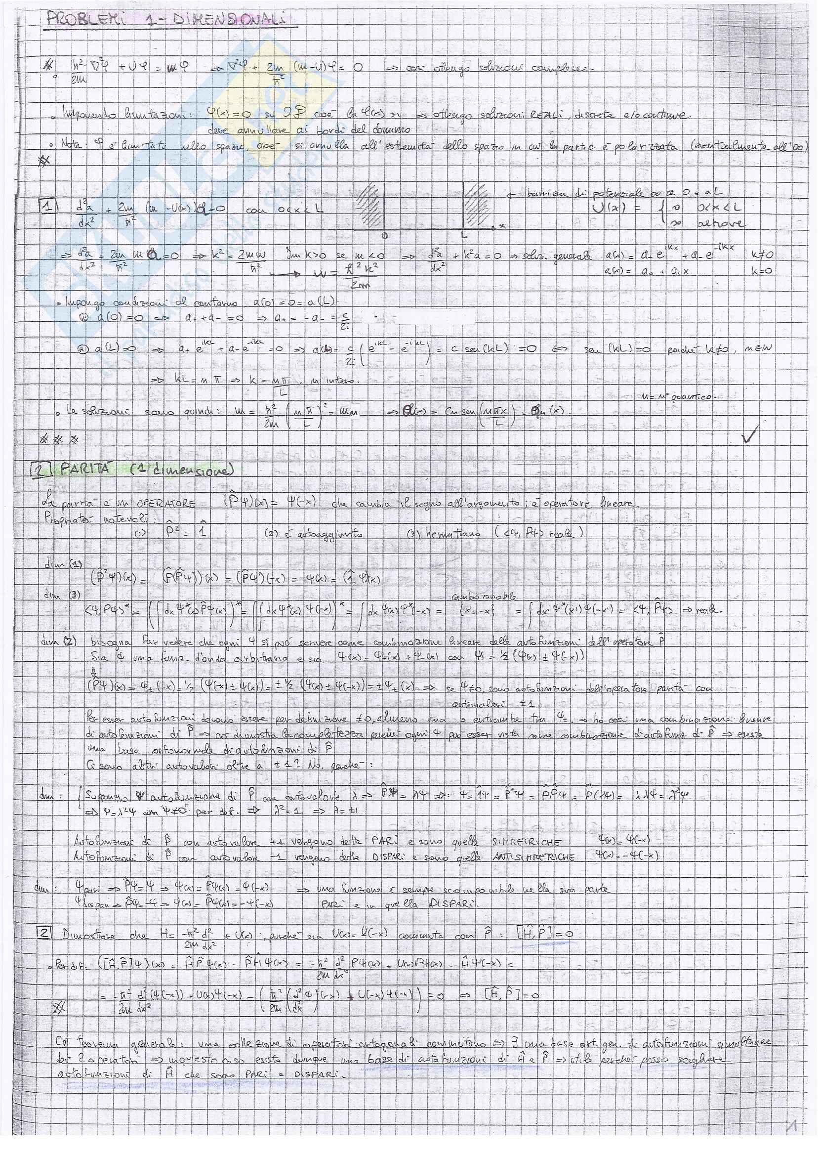 Esercizi Esame Fisica Teorica Pag. 1